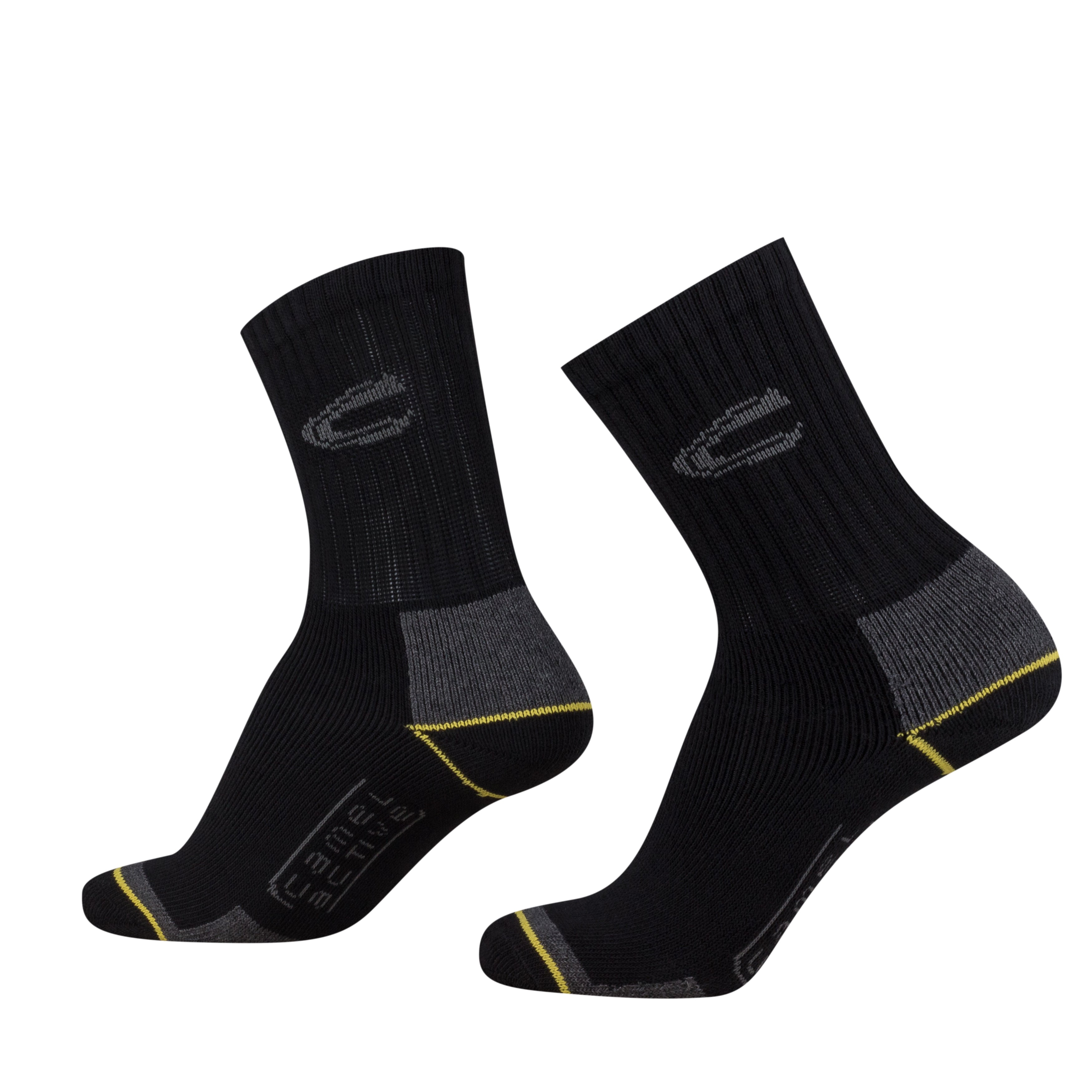 Camel Active Arbeitssocken Bio-Baumwolle schwarz Doppelpack - Frau Socke