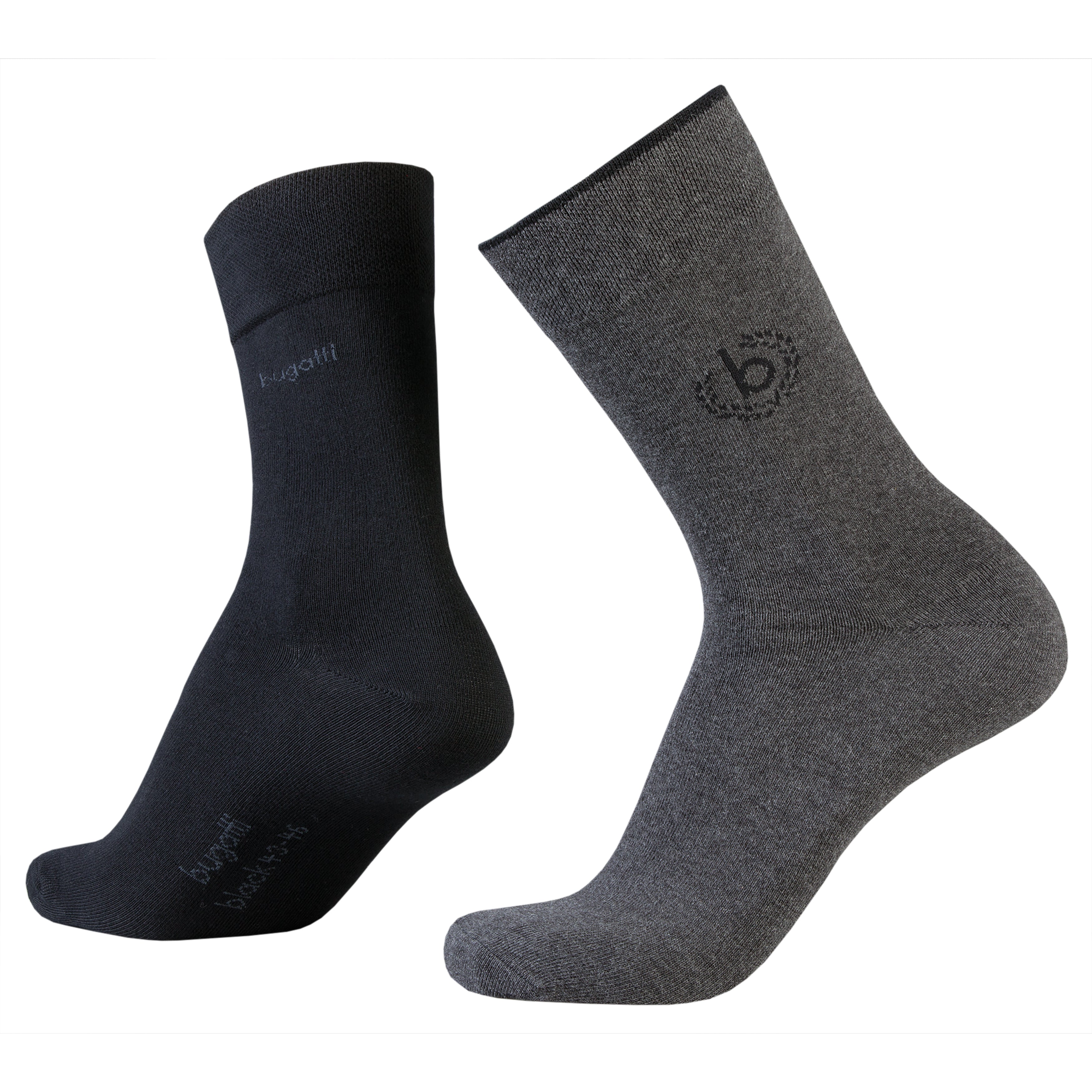 bugatti Socken 3er Herren Socken GeschenkBox Anzugsocken schwarz - Frau Socke