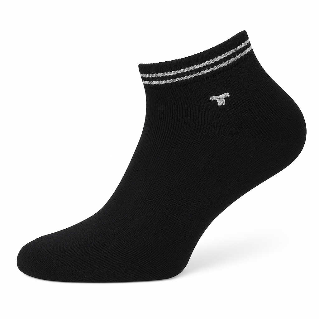 Tom Tailor kurze Kindersocken Sneakersocken schwarz 8er Pack