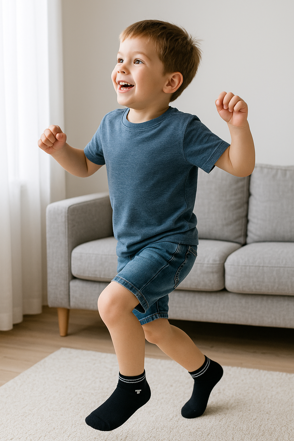 Tom Tailor kurze Kindersocken Sneakersocken schwarz 8er Pack