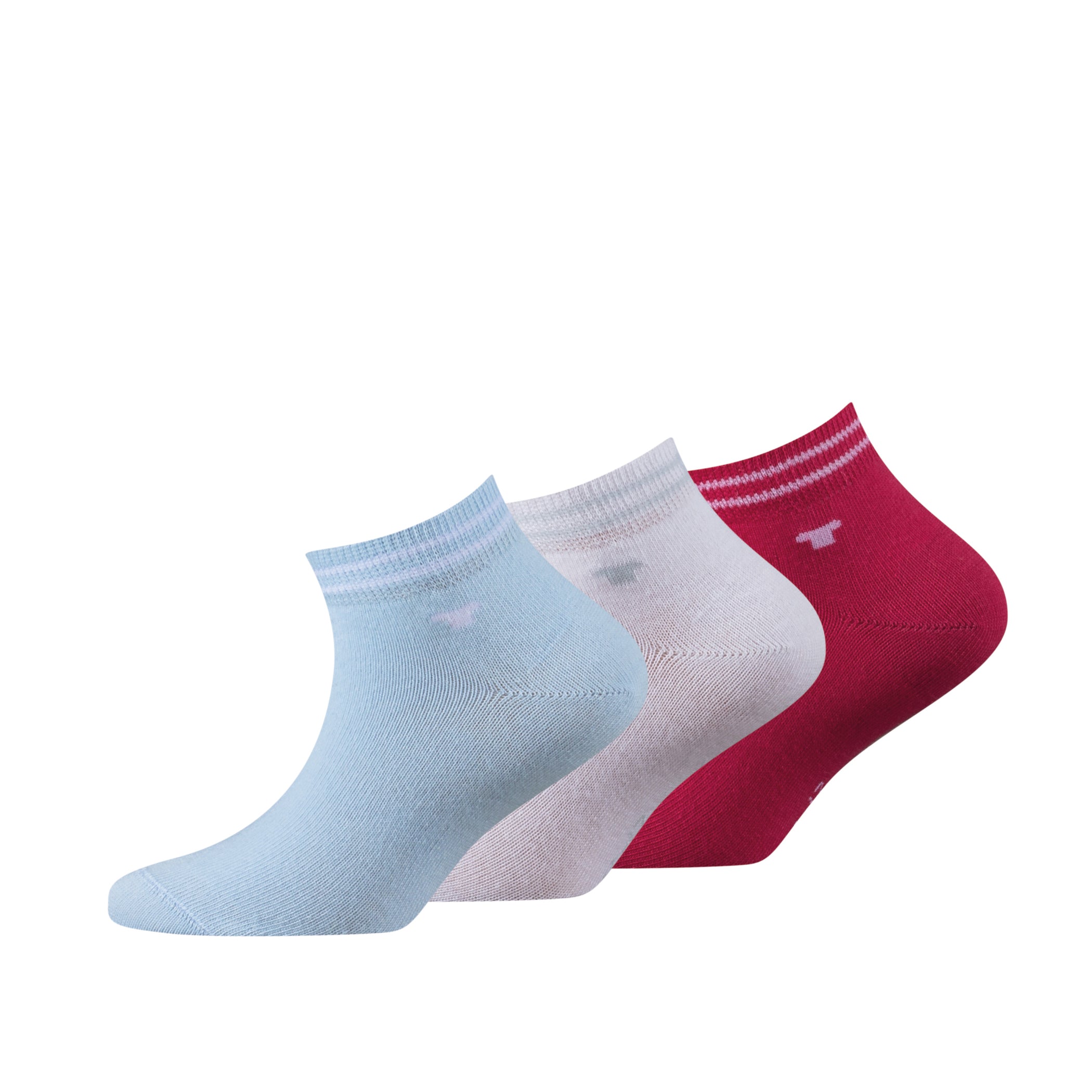 Tom Tailor Kids kurze Sneaker Kindersocken farbig 3er Pack - Frau Socke