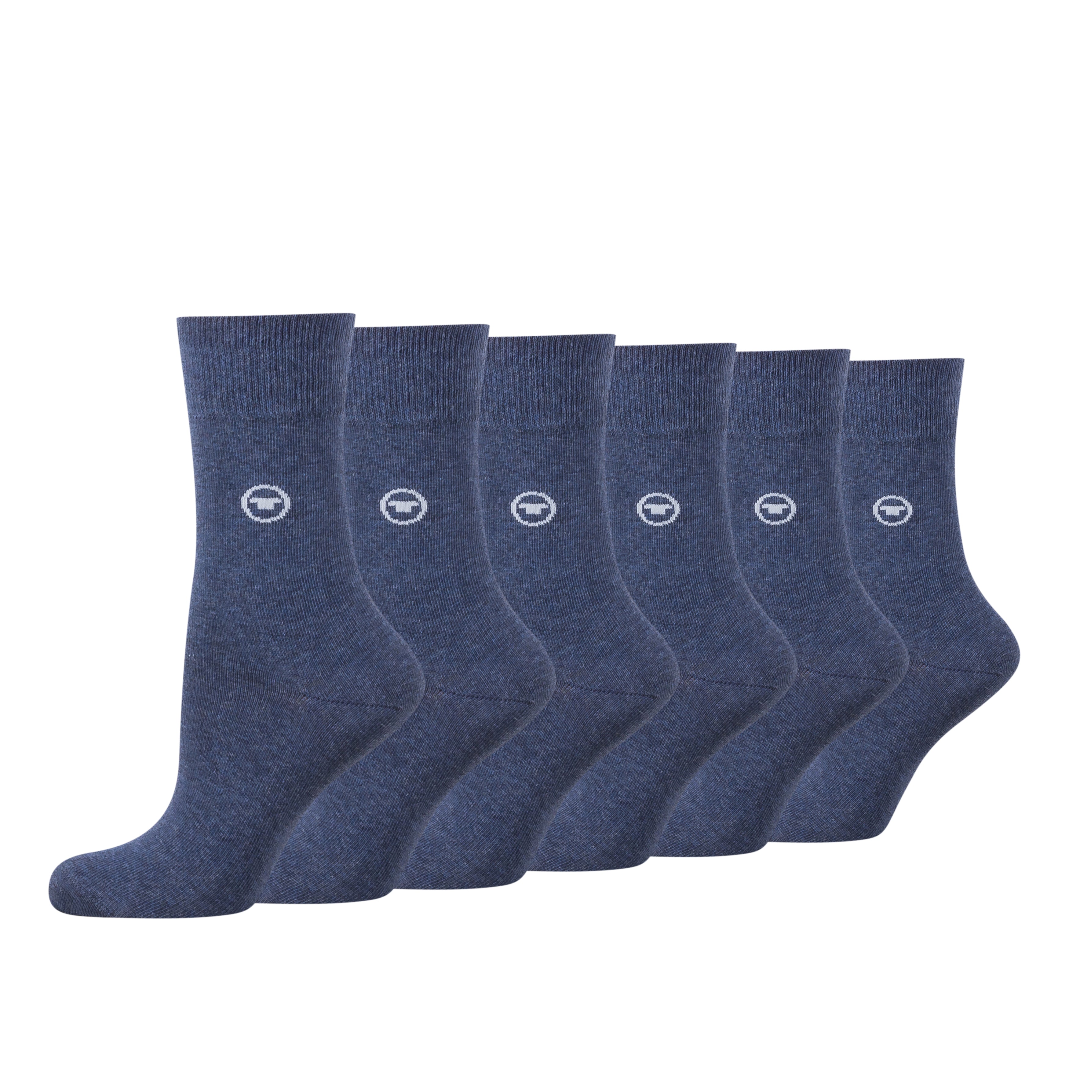 Tom Tailor Damen Socken Komfortbund 6er Pack Uni 9702E Alltag