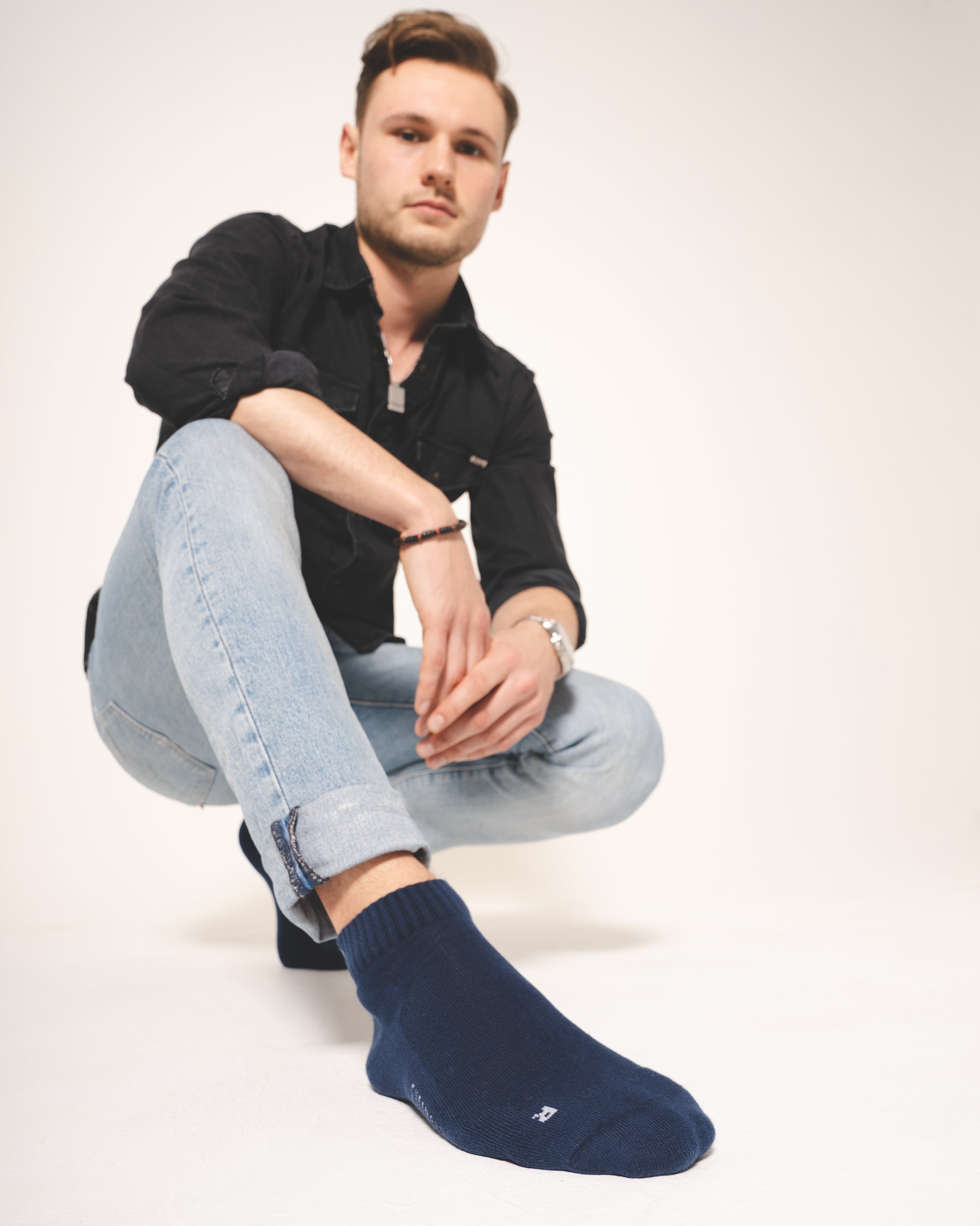 FUSSVOLK Bio-Socken kurzer Schaft farbig