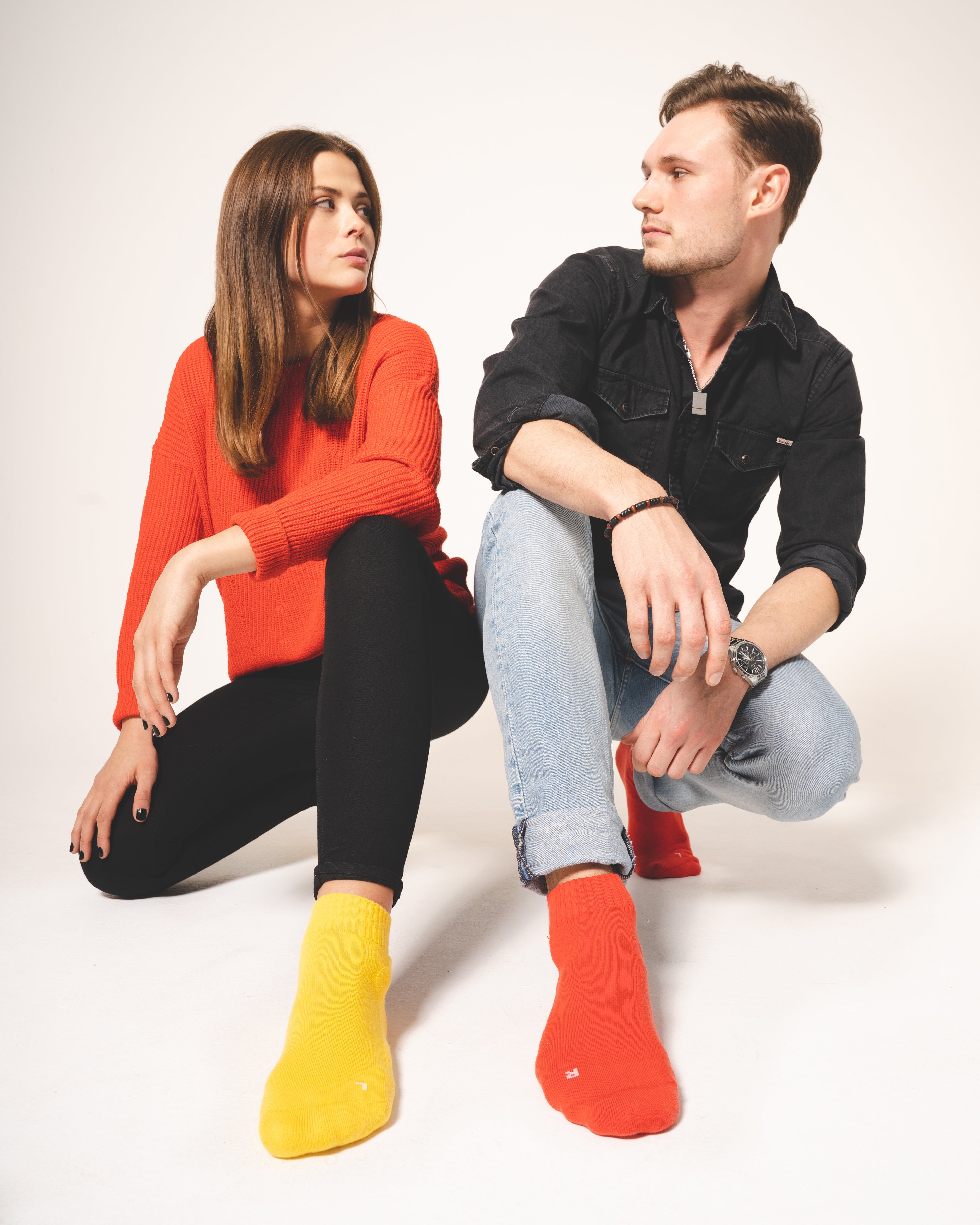 FUSSVOLK Bio-Socken kurzer Schaft farbig