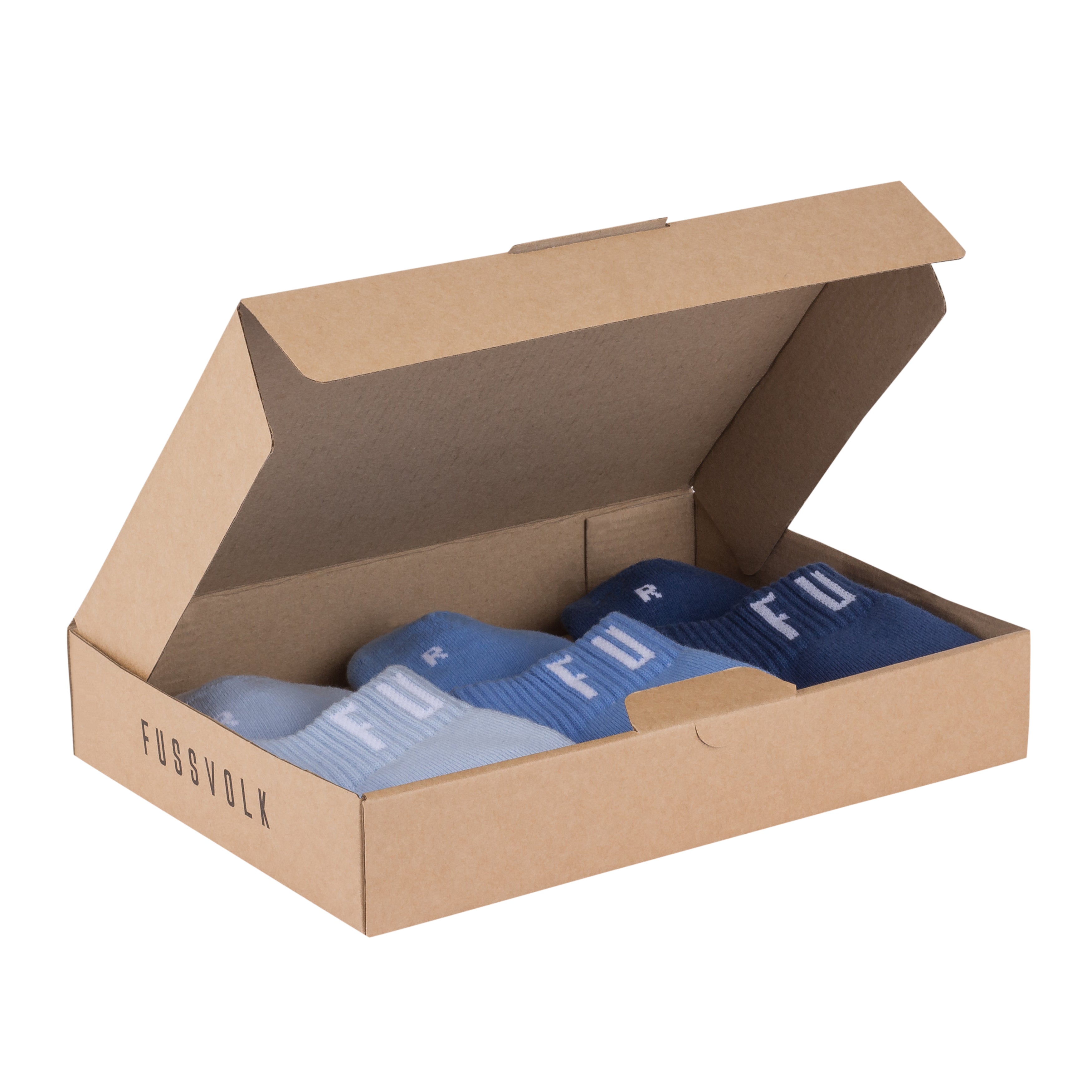 FUSSVOLK Bio-Socken kurzer Schaft farbig - Frau Socke