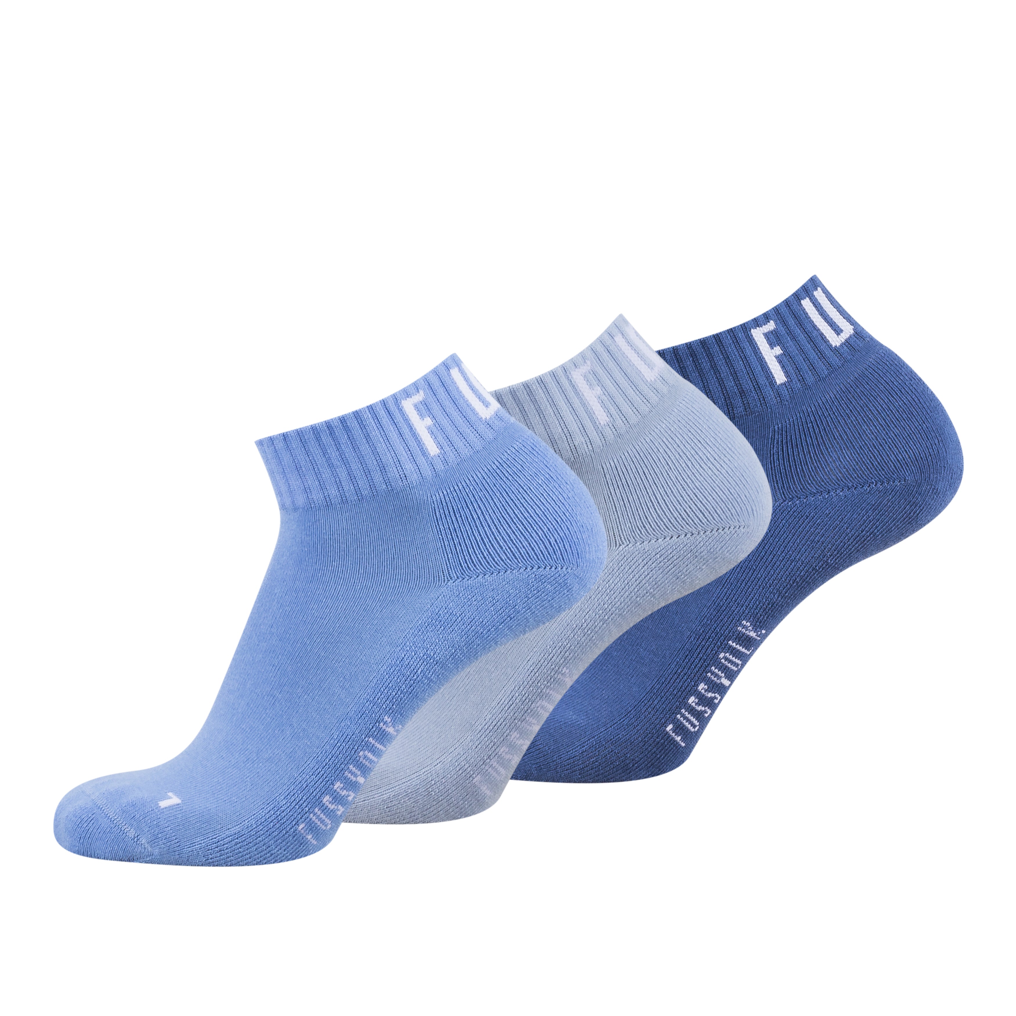 FUSSVOLK Bio-Socken kurzer Schaft farbig - Frau Socke