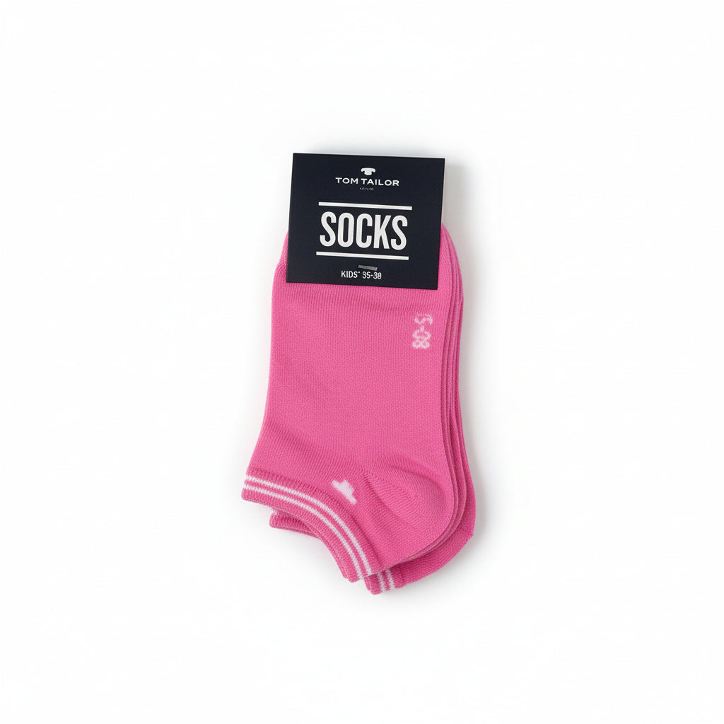 Tom Tailor kurze Kindersocken Sneakersocken pink rosa 8er - Frau Socke