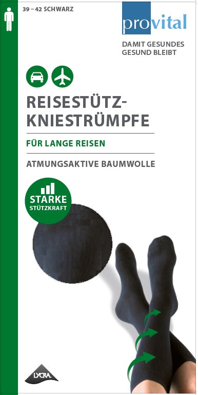 Provital Herren Reisestützkniestrümpfe Anti Trombose Komfortbund - Frau Socke