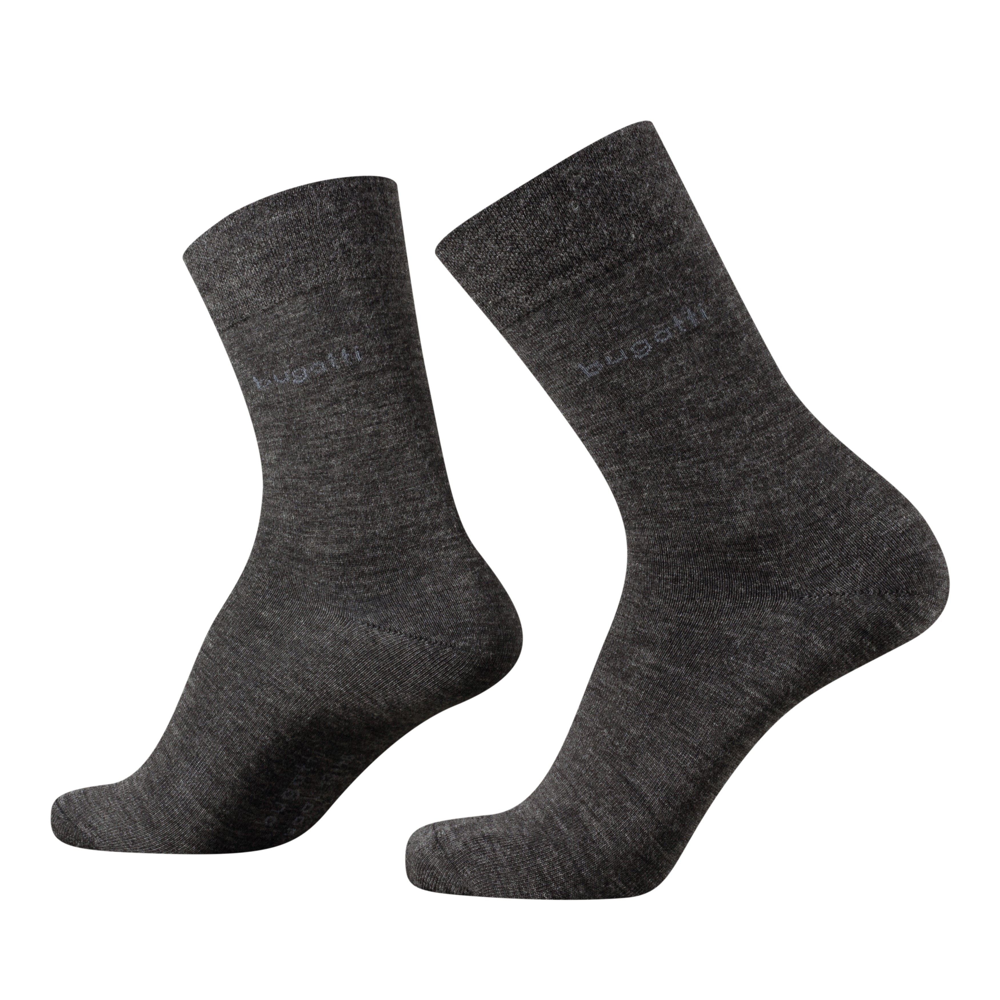 Bugatti lange Herren Socken SoftWolle 43-46 Komfortbund 4er Pack