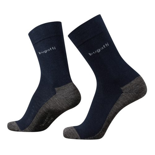 Bugatti Herren Socken Navy Blau 6906 2er Pack - Frau Socke