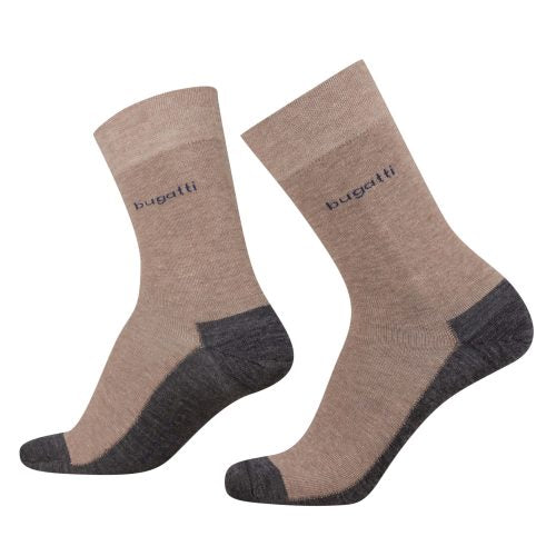 Bugatti Herren Socken beige 2er Pack 6906 - Frau Socke