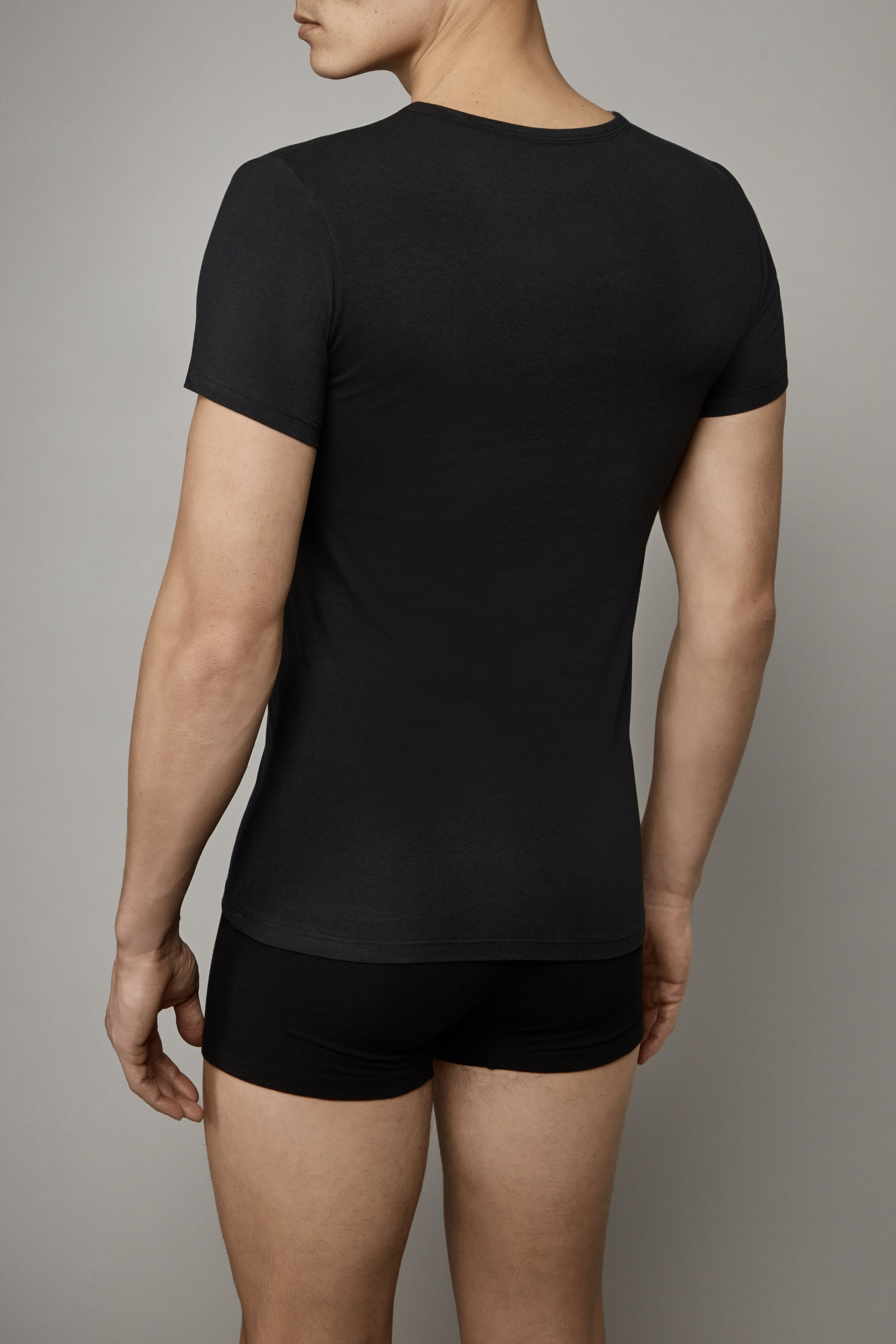 LOOKS T-Shirt Undershirt schwarz