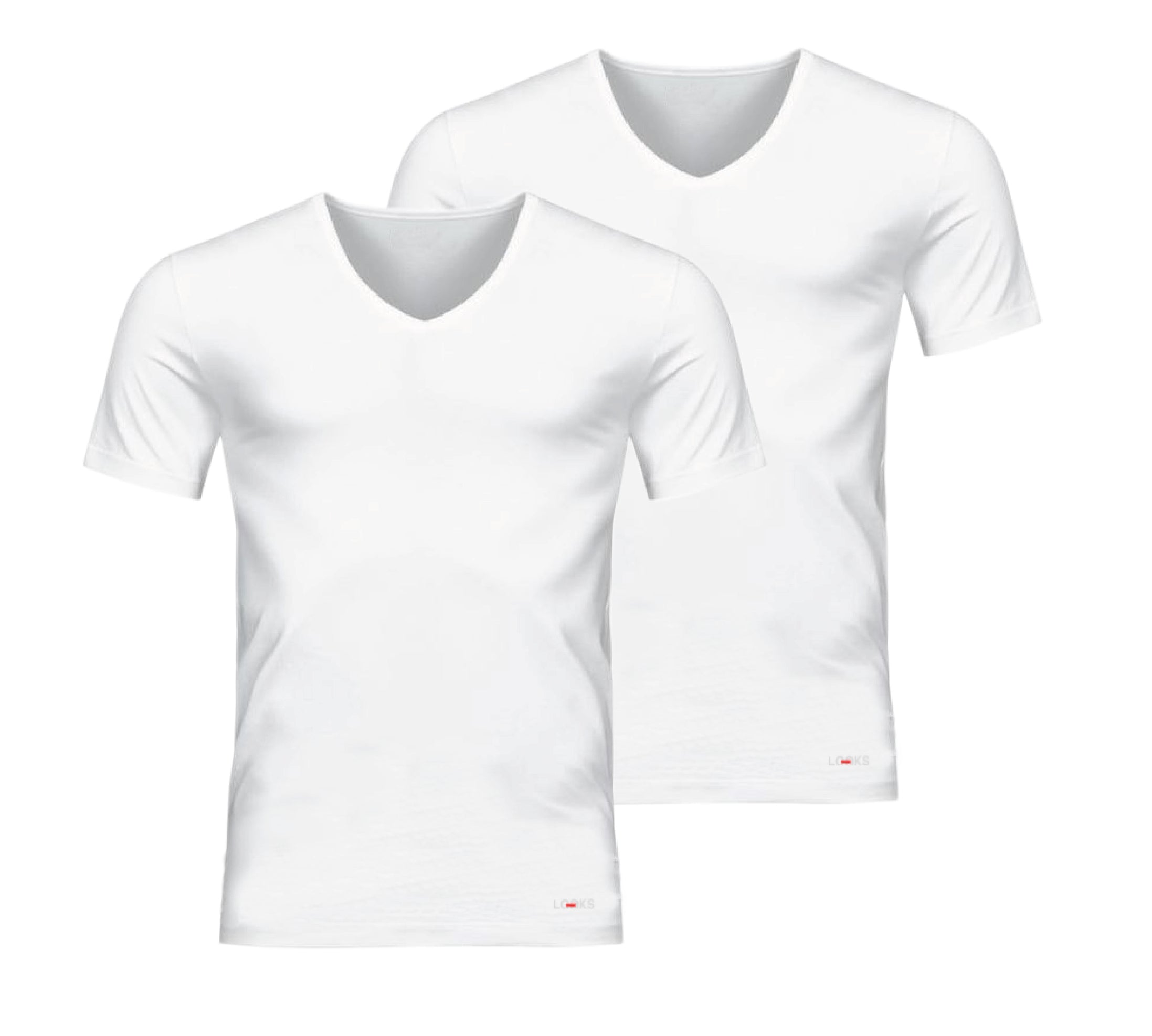 LOOKS T-Shirt Undershirt weiß - Frau Socke