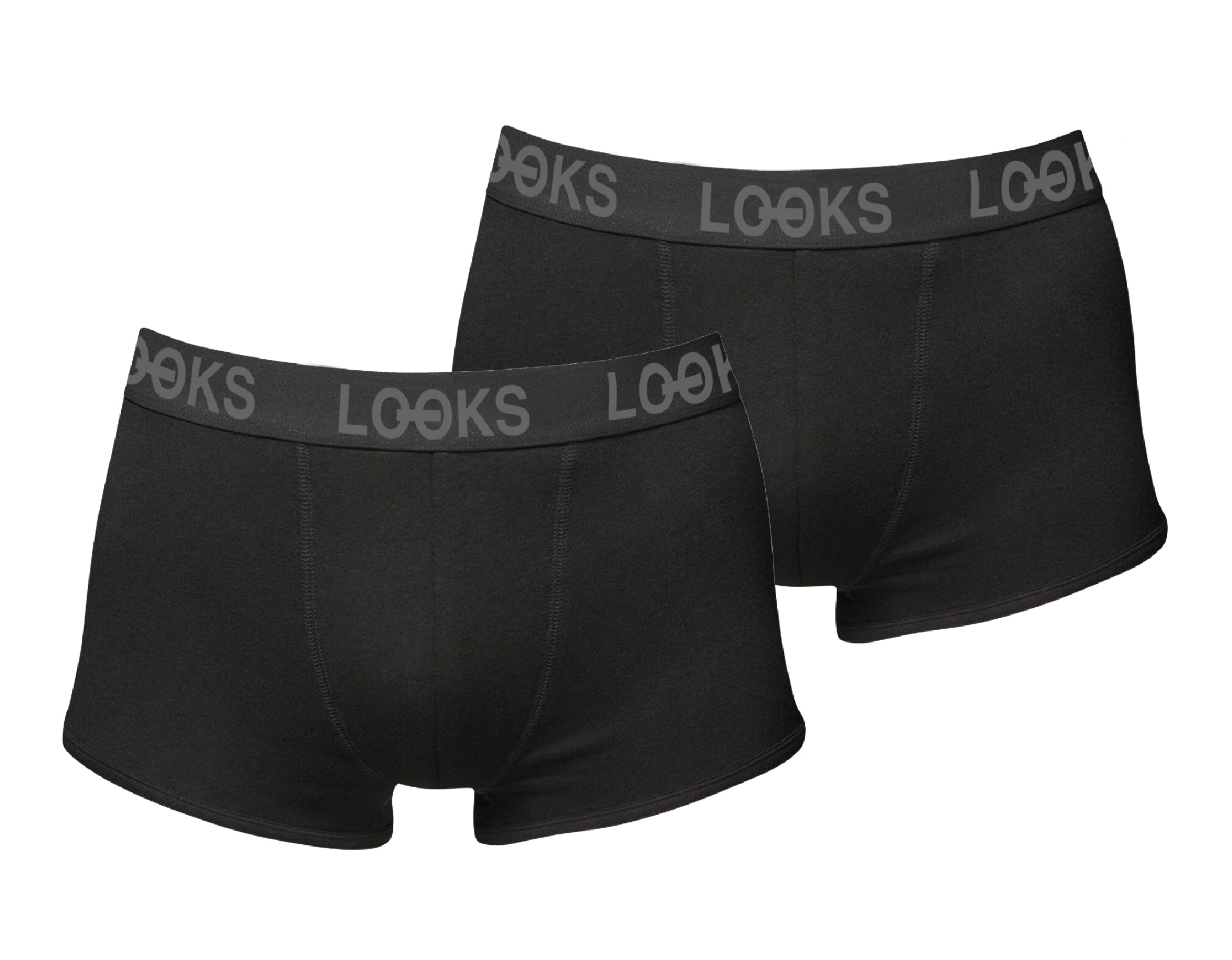 LOOKS Herren Retroboxershorts schwarz - Frau Socke