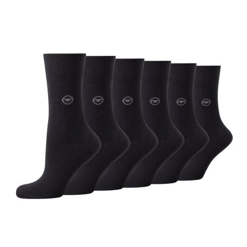 Tom Tailor Damen Socken Komfortbund 6er Pack Uni 9702E Alltag
