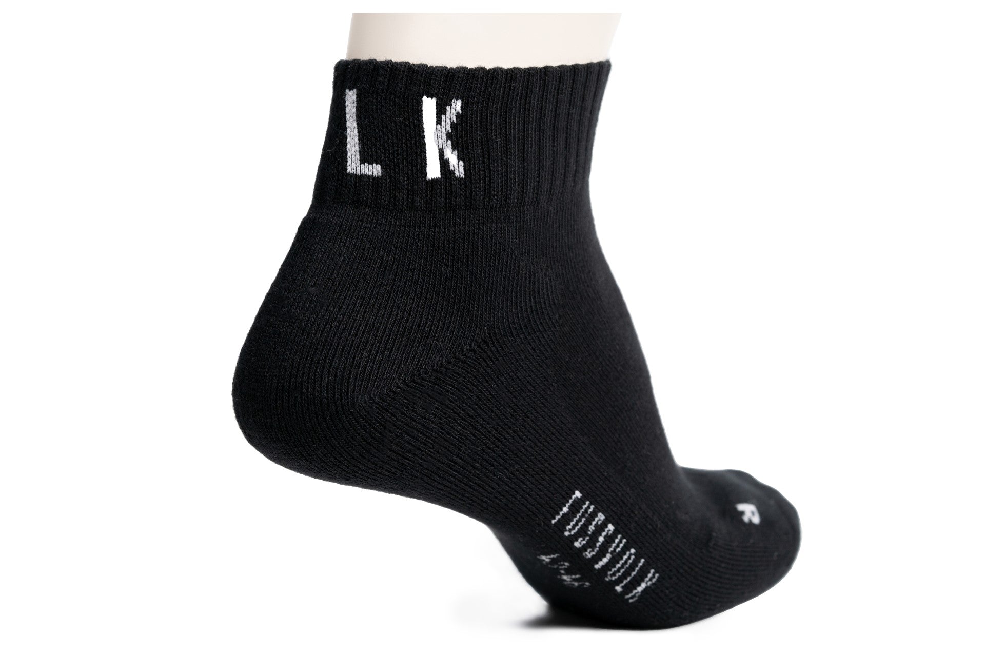 FUSSVOLK Bio-Socken schwarz weiß kurzer Schaft - Frau Socke