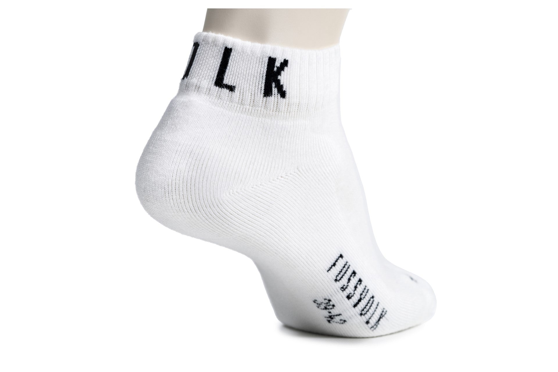 FUSSVOLK Bio-Socken schwarz weiß kurzer Schaft - Frau Socke